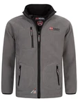 Geo Norway Fleecejacke Polar Sweatjacke Hellgrau/Dunkelgrau/Grau