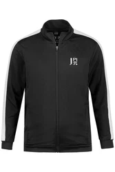 JP1880 Fleecejacke Trainingsjacke Fitness Stehkragen Schwarz