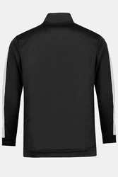 JP1880 Fleecejacke Trainingsjacke Fitness Stehkragen Schwarz
