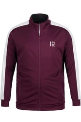 JP1880 Fleecejacke Trainingsjacke Fitness Stehkragen Bordeaux/Dunkelrot