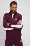 JP1880 Fleecejacke Trainingsjacke Fitness Stehkragen Bordeaux/Dunkelrot