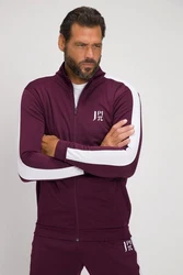JP1880 Fleecejacke Trainingsjacke Fitness Stehkragen Bordeaux/Dunkelrot