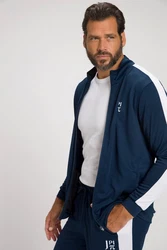 JP1880 Fleecejacke Trainingsjacke Fitness Stehkragen Dunkelblau/Blau
