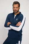 JP1880 Fleecejacke Trainingsjacke Fitness Stehkragen Dunkelblau/Blau