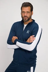 JP1880 Fleecejacke Trainingsjacke Fitness Stehkragen Dunkelblau/Blau