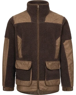 Blaser Fleecejacke Sherpa-Fleece Braun/Dunkelbraun/Khaki
