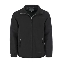 Fleecejacke (1-St) Herren Jacke Knut mit Futter - Strickjacke mit Stehkragen