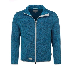 Blue Wave Strickfleecejacke Herren Helge Blau/Hellblau