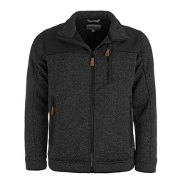 Fleecejacke Herren Jacke Fabrizio - Strickjacke Fleece mit Softshell-Besatz