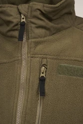 Brandit Fleecejacke Ripstop Jacket (1-St) Dunkelgrün/Braun/Khaki