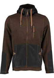 Strickfleecejacke Mumep Herren Outdoorjacke hochgeschlossen mit Kapuze