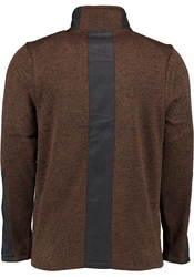 Tom Collins Strickfleecejacke Direne Herren Outdoorjacke Dunkelbraun/Braun/Grau