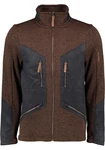 Tom Collins Strickfleecejacke Direne Herren Outdoorjacke Dunkelbraun/Braun/Grau