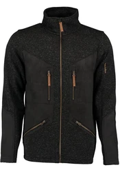 Tom Collins Strickfleecejacke Direne Herren Outdoorjacke Schwarz/Dunkelgrau/Braun