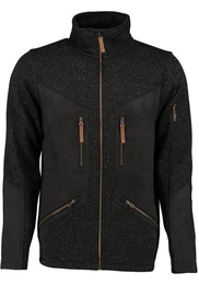 Strickfleecejacke Direne Herren Outdoorjacke hochgeschlossen mit Stehkragen