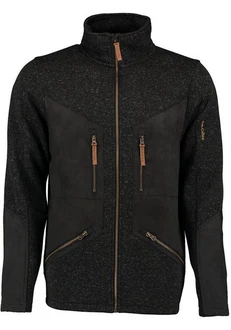 Tom Collins Strickfleecejacke Direne Herren Outdoorjacke Schwarz/Dunkelgrau/Braun