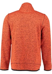 OS-Trachten Strickfleecejacke Nucku Outdoorjacke mit Stehkragen und Brusttasche Orange/Rot