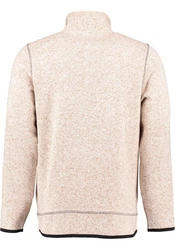 OS-Trachten Strickfleecejacke Nucku Outdoorjacke mit Stehkragen und Brusttasche Beige/Rot/Rosa/Braun