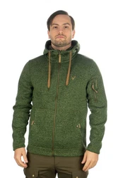 Tom Collins Strickfleecejacke Vazabi Herren Kapuzenjacke Dunkelgrün/Grün