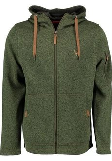 Tom Collins Strickfleecejacke Vazabi Herren Kapuzenjacke Dunkelgrün/Grün
