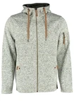 Tom Collins Strickfleecejacke Vazabi Herren Kapuzenjacke Hellgrau/Grau