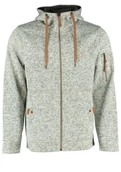 Tom Collins Strickfleecejacke Vazabi Herren Kapuzenjacke Hellgrau/Grau