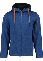 Tom Collins Strickfleecejacke Vazabi Herren Kapuzenjacke Blau/Dunkelblau