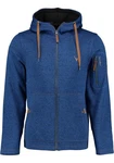 Tom Collins Strickfleecejacke Vazabi Herren Kapuzenjacke Blau/Dunkelblau