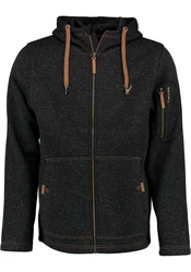 Tom Collins Strickfleecejacke Vazabi Herren Kapuzenjacke Dunkelgrau/Grau