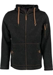 Tom Collins Strickfleecejacke Vazabi Herren Kapuzenjacke Dunkelgrau/Grau