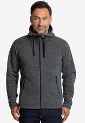 Elkline Fleecejacke Lagerfeuer Dunkelgrau/Hellgrau/Grau