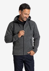 Elkline Fleecejacke Lagerfeuer Dunkelgrau/Hellgrau/Grau