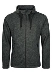 Elkline Fleecejacke Lagerfeuer Dunkelgrau/Hellgrau/Grau