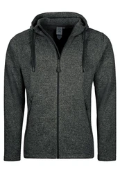 Elkline Fleecejacke Lagerfeuer Dunkelgrau/Hellgrau/Grau
