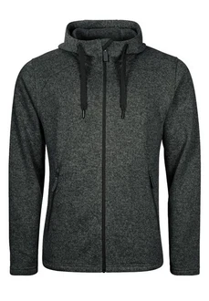 Elkline Fleecejacke Lagerfeuer Dunkelgrau/Hellgrau/Grau