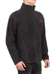 Mount Swiss Fleecejacke LEVIN (1-St) Dunkelgrau/Schwarz/Grau