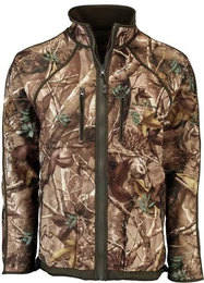 Fleecejacke Warn-Wende-Fleece-Jacke Pirsch oliv atmungsaktiv