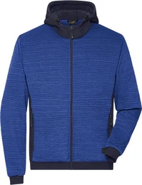 Fleecejacke Herren Hybrid Strickfleece Jacke