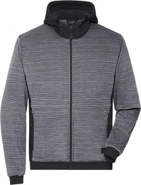 Fleecejacke Herren Hybrid Strickfleece Jacke
