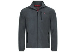 Höhenhorn Eigler Herren Fleece Jacke Full Zip Dunkelgrau/Grau/Hellgrau/Dunkelblau