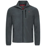 Höhenhorn Eigler Herren Fleece Jacke Full Zip Dunkelgrau/Grau/Hellgrau/Dunkelblau
