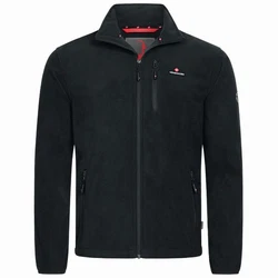 Höhenhorn Eigler Herren Fleece Jacke Full Zip Schwarz/Rot/Dunkelblau/Hellblau