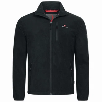 Höhenhorn Eigler Herren Fleece Jacke Full Zip Schwarz/Rot/Dunkelblau/Hellblau