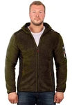 Geographical Norway Fleecejacke Herren Hoodie batufour Kaki
