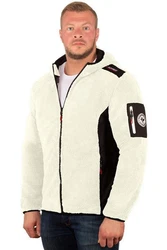 Geographical Norway Fleecejacke Herren Hoodie batufour Off White