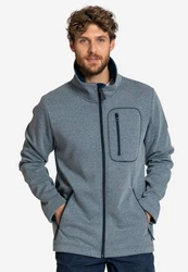 Elkline Fleecejacke Straight On Basic Grau/Dunkelblau