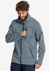 Elkline Fleecejacke Straight On Basic Grau/Dunkelblau