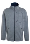 Elkline Fleecejacke Straight On Basic Grau/Dunkelblau