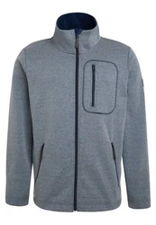 Elkline Fleecejacke Straight On Basic Grau/Dunkelblau