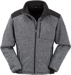 Maul Fleecejacke Brunnthal II-Strickfleecejacke GRAU/SCHWARZ